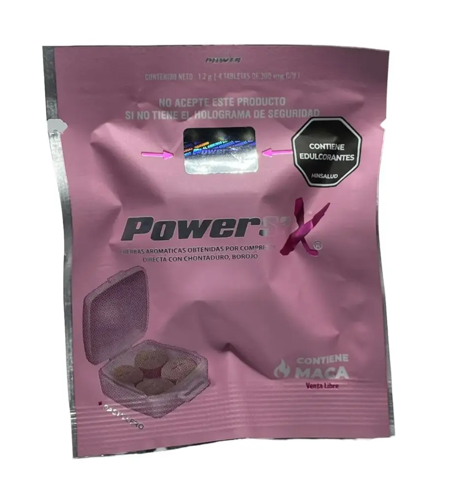 Pastillas power sex femenino x 4